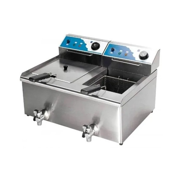 Фритюрница электрическая Kocateq BEF182V с 2 ваннами 18+18 л